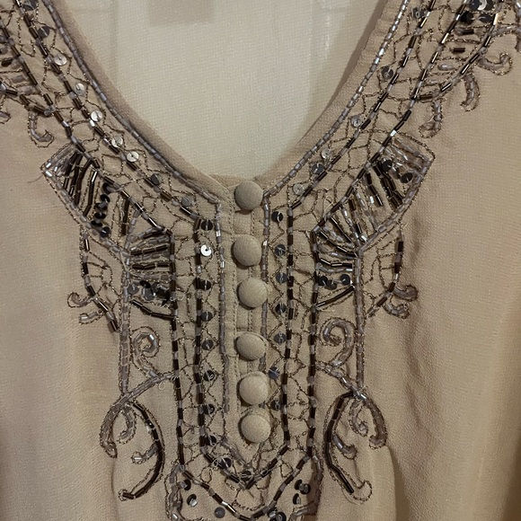 Original Antthony tan beaded shirt made in India size extra small - Picture 8 of 8